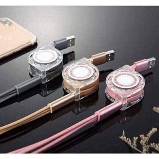 Dây xạc rút 3 đầu Lightning, Type C Và Micro USB đa năng