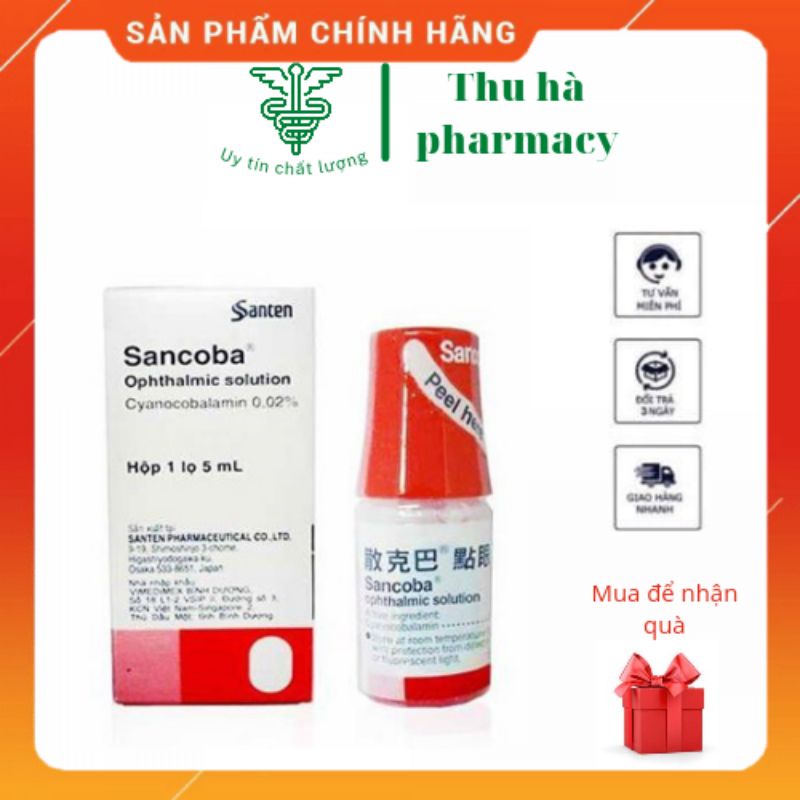 DUNG DỊCH DƯỠNG MẮT CẬN, LOẠN THỊ sancoba 5ml