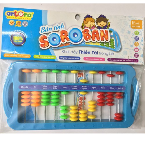 Bảng Tính Thông MInh Soroban Cho Bé Tập Tính Toán Phát Triển Tư Duy