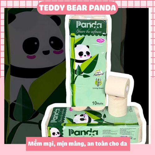 [Combo2 dây] Giấy Vệ Sinh Tre PANDA Có Lõi 3 lớp mềm mại