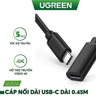 Cáp nối dài usb type c dài 0,5m ugreen 40574