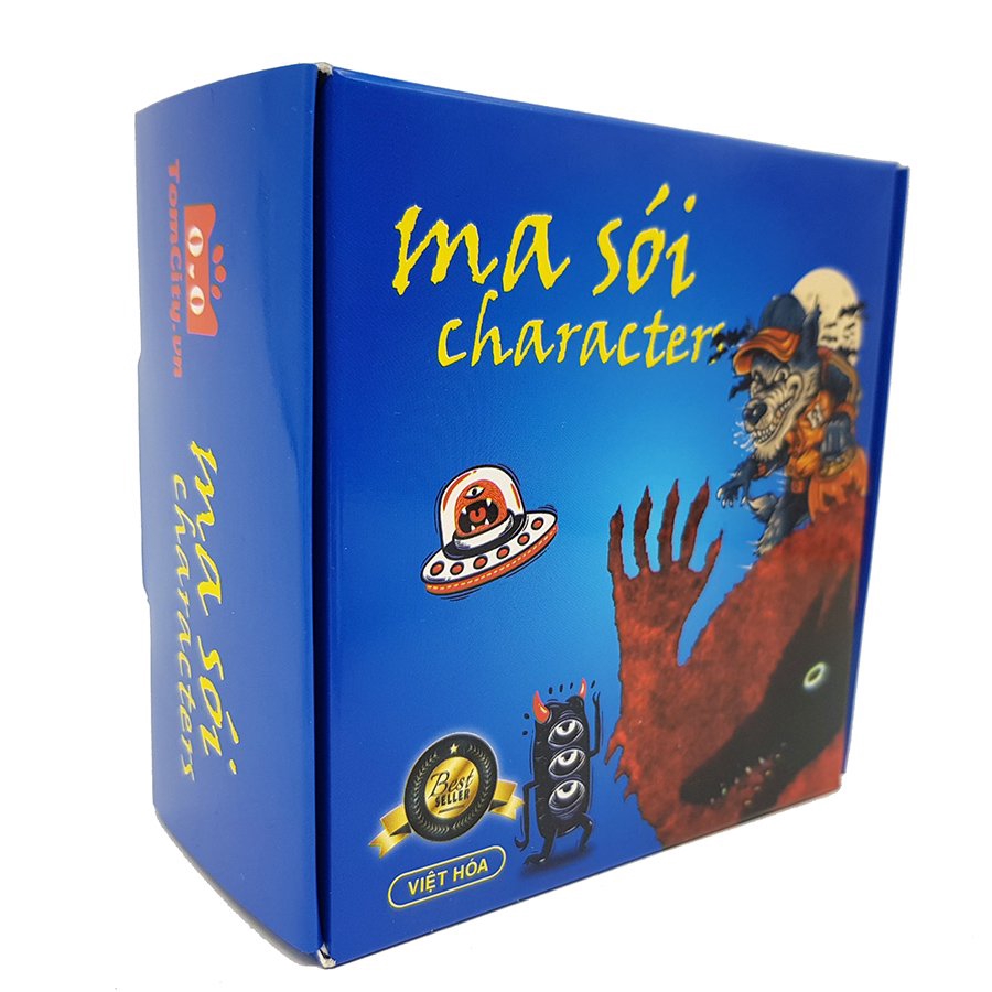 Bài Ma Sói Việt Hoá (New moon+Characters+Characters plus) Boardgame Màu Xanh