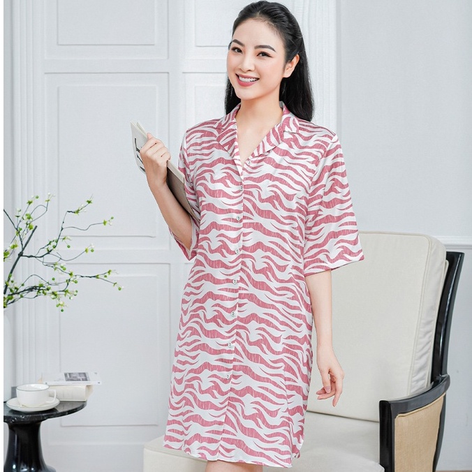 Áo váy satin ZAM Luxury - VAA77 - Season in the sun