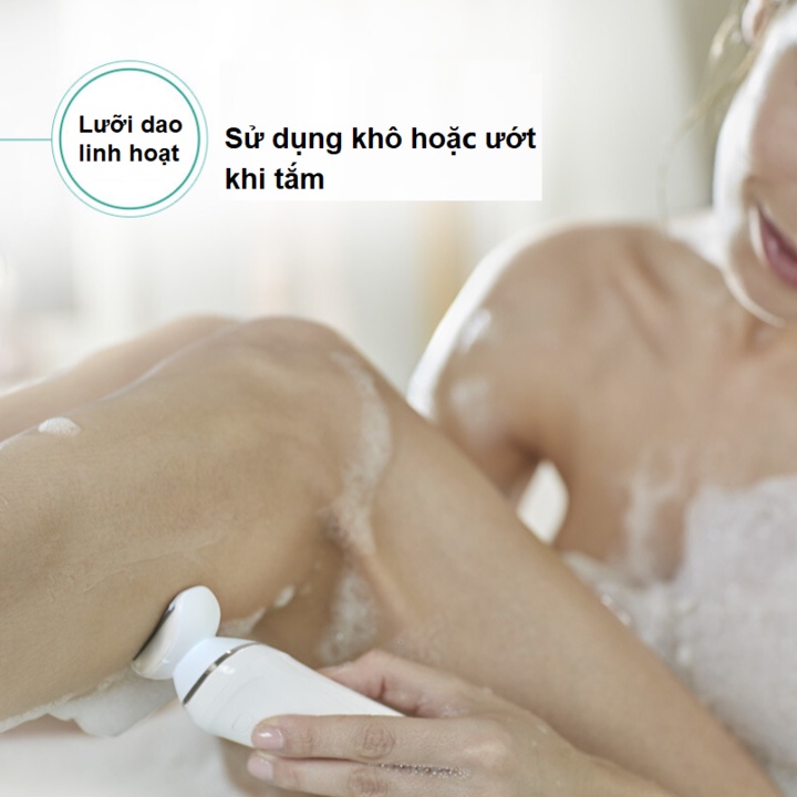 Máy làm sạch lông khô và ướt dùng cho nữ Philips BRL130/00 và BRL140/80 Lady Shaver Wet &amp; Dry