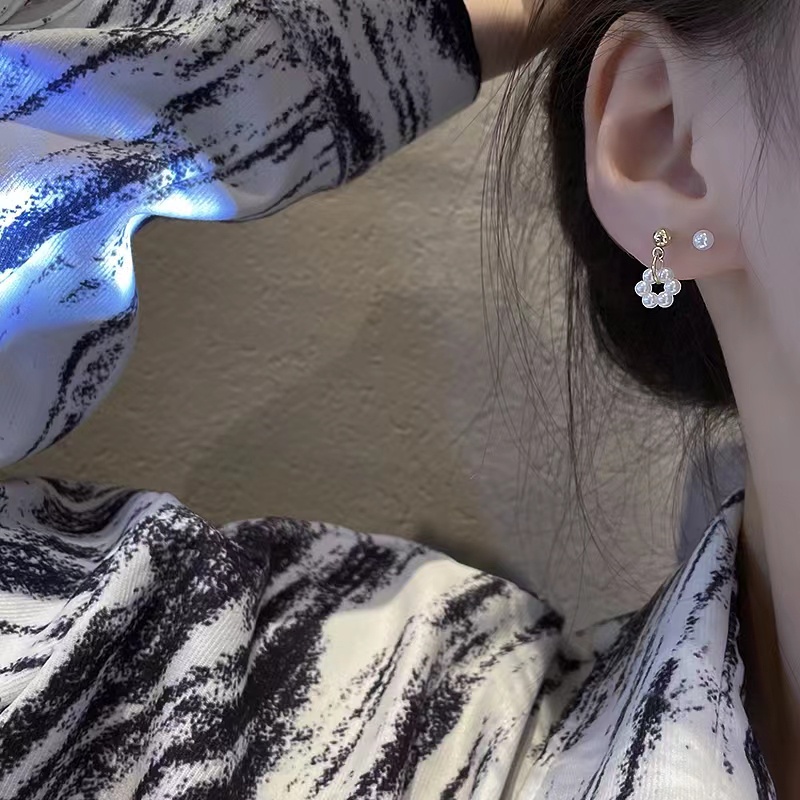 Set 3 Đôi Bông Tai Ngọc Trai Giả Xinh Xắn Cho Nữ