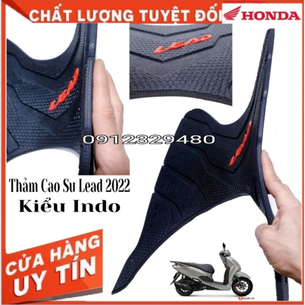 Thảm Lót Chân Xe Lead 2022 - Lead 2023 Mới Chất Liệu Cao Su, Thảm Để Chân , Miếng Lót Chân Xe Lead  2023