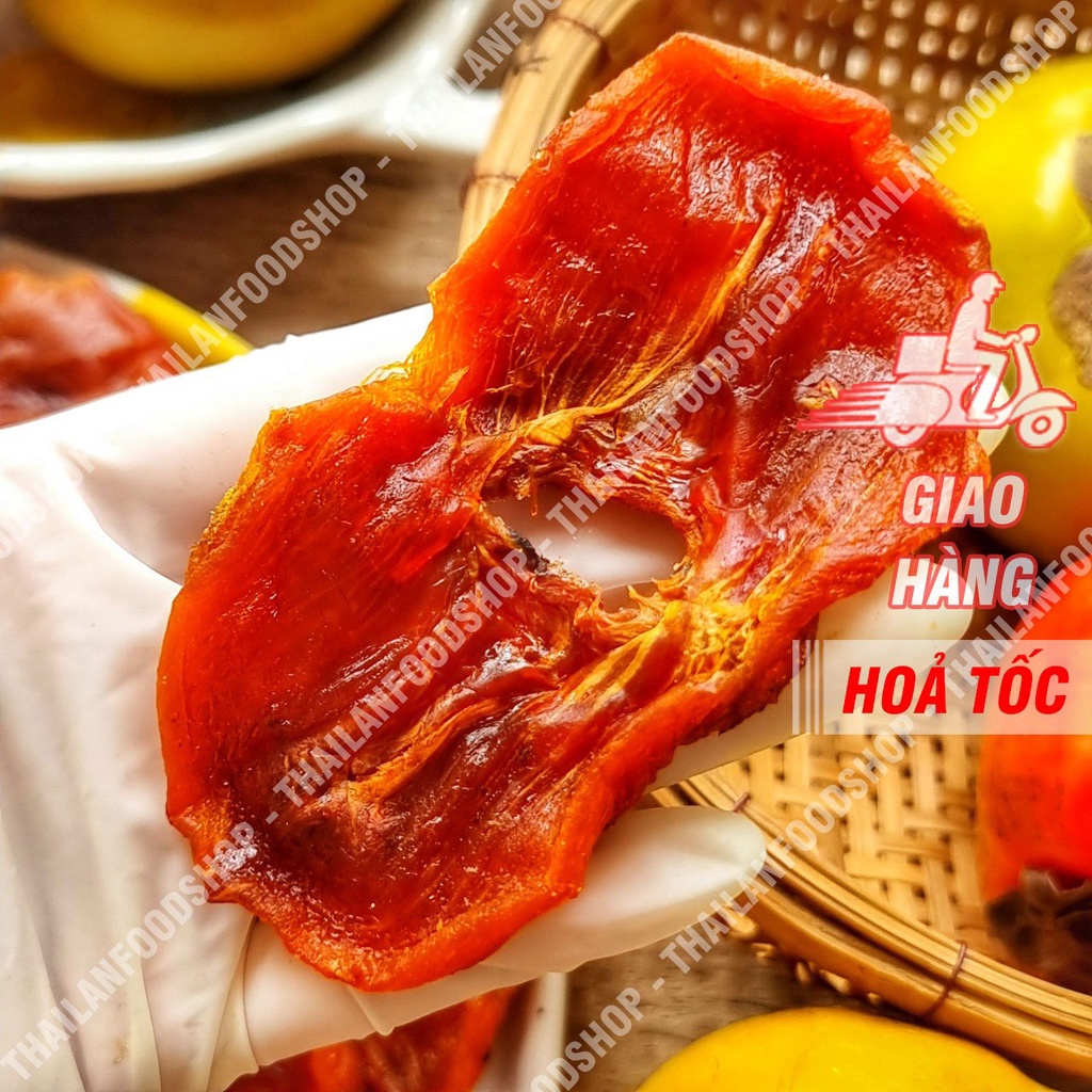 Hồng Tám Hải Sấy Củi Truyền Thống ( Hồng Chẻ ) - Túi 500gram