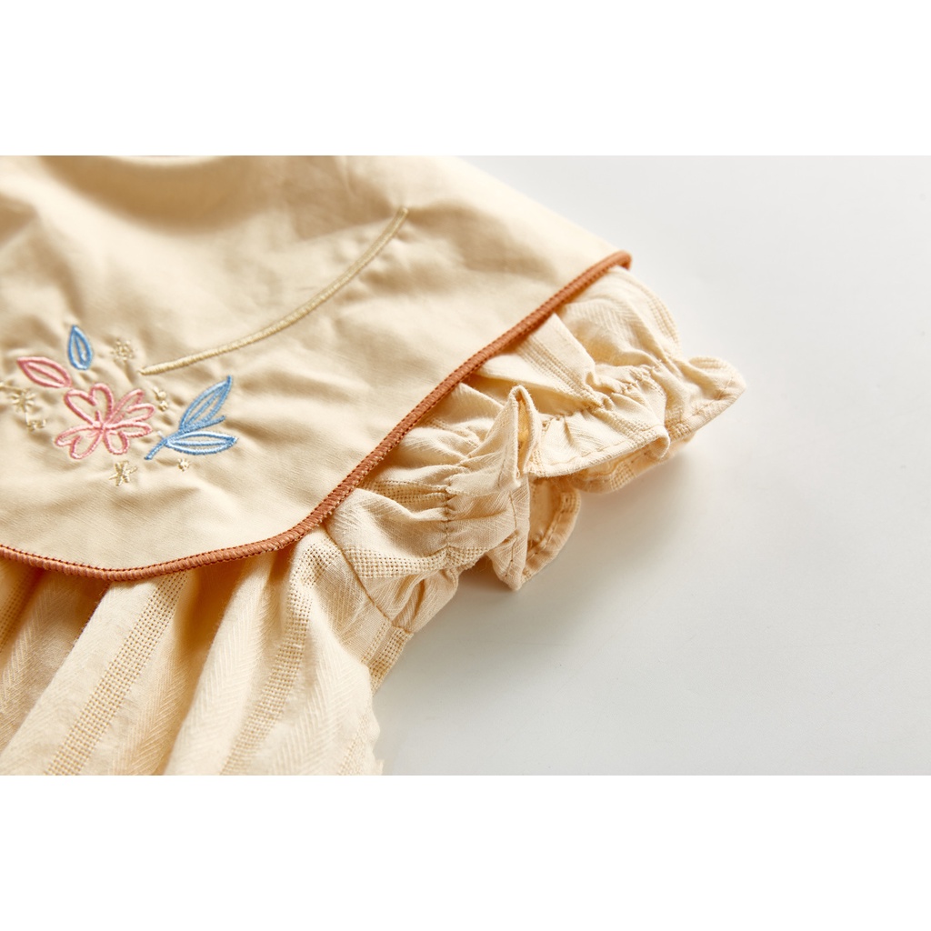 Đồ Áo Liền Quần Cổ Vuông Cho Bé Mới Sinh