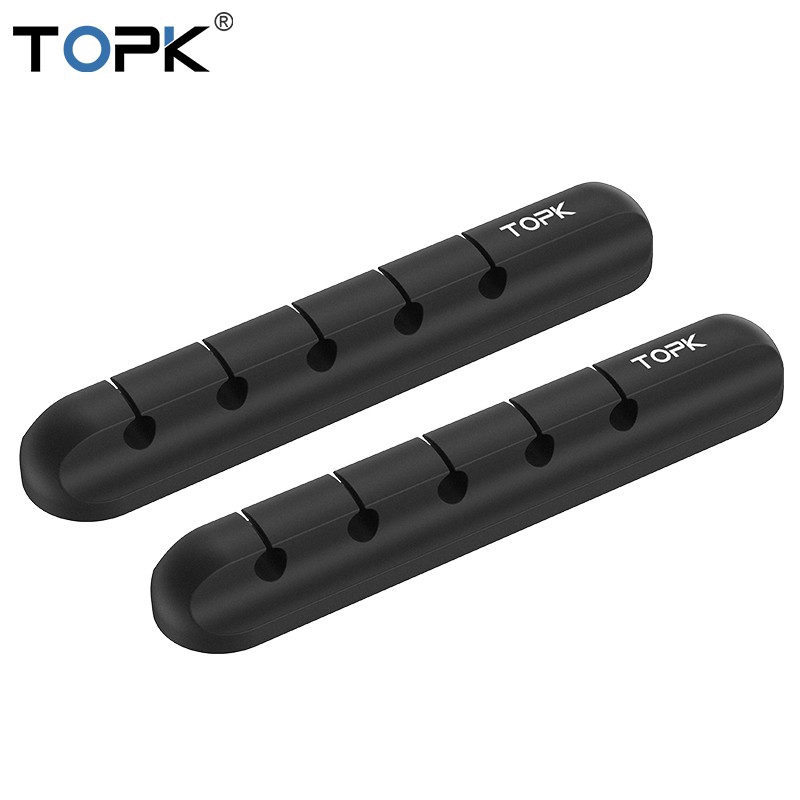 Silicone Cable Organizer, USB Cable Winder, Desktop  Clips Holder for Mouse