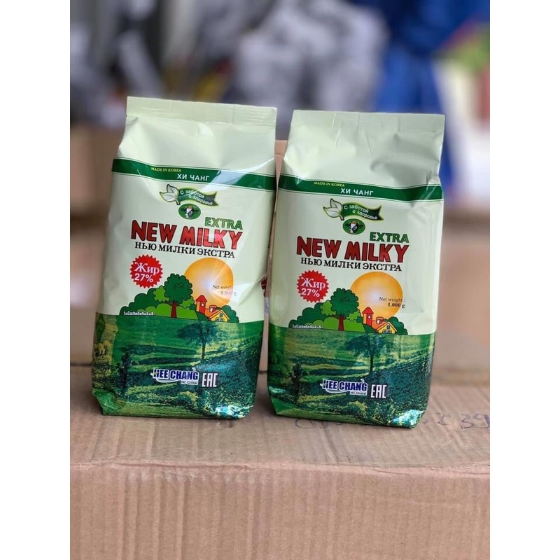 🌟[MIỄN PHÍ SHIP]🌟DATE MỚI T10 /2022 SỮA BÉO NGA NEW EXTRA MILKY 1KG/TÚI