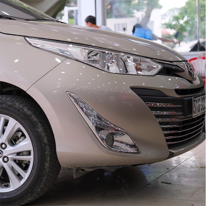Ốp Viền Đèn Sương Mù Cao Cấp Dành Cho Xe Toyota Vios
