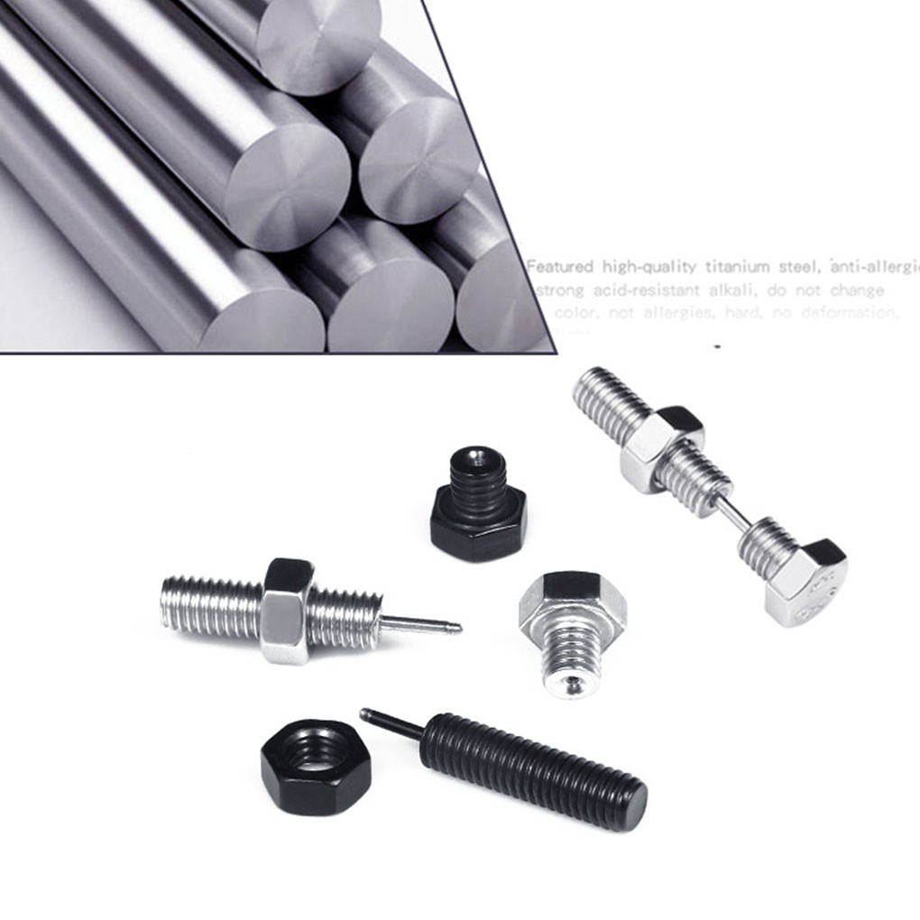 1 Khuyên Tai Bằng Thép Titan Phong Cách Halloween Cá Tính