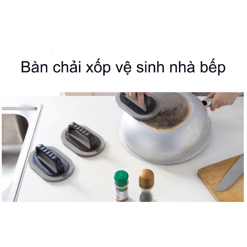 [GIÁ RẺ]Bàn Chải Cọ Chà Vệ Sinh Nhà Bếp, Nhà Tắm Có Tay Cầm Tiện Lợi