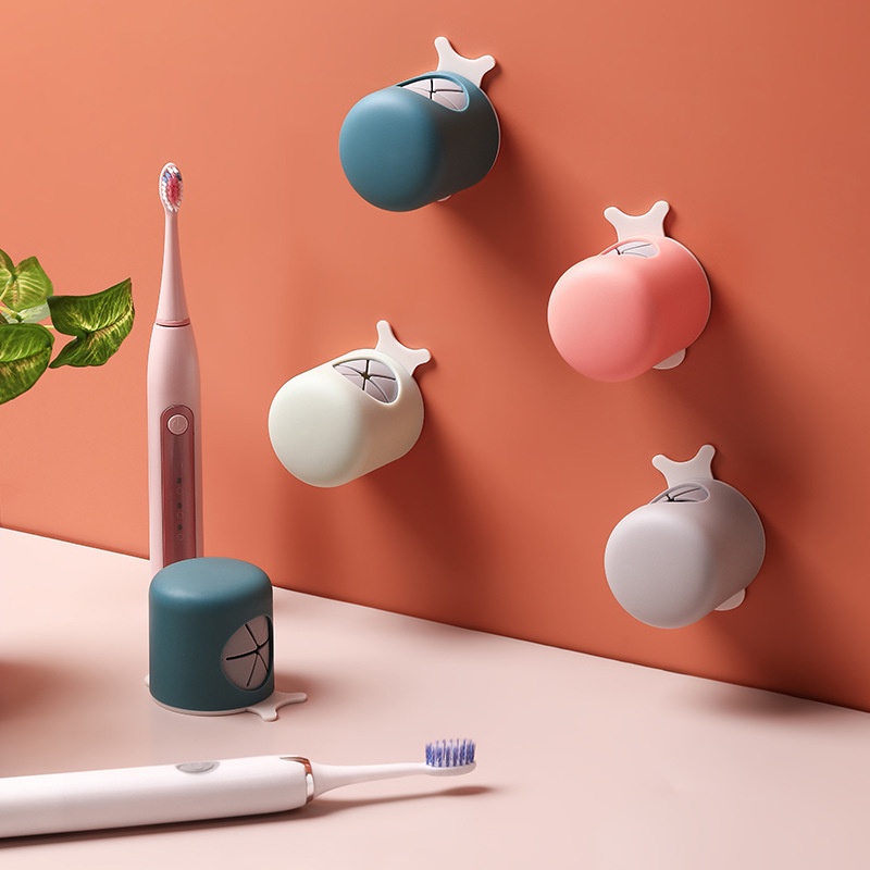Giá Đỡ Bàn Chải Đánh Răng Điện Gắn Tường Không Cần Đục Lỗ Thoát Nước Tiện Dụng