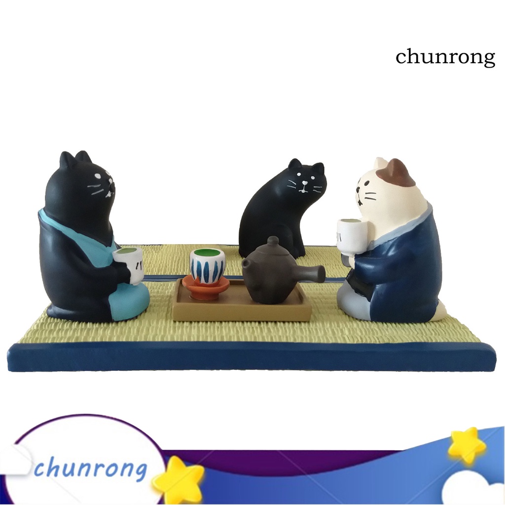 Cr Đồ trang trí Mèo / Chim Cánh Cụt Trang Trí Bàn Làm Việc / Quán Cà Phê