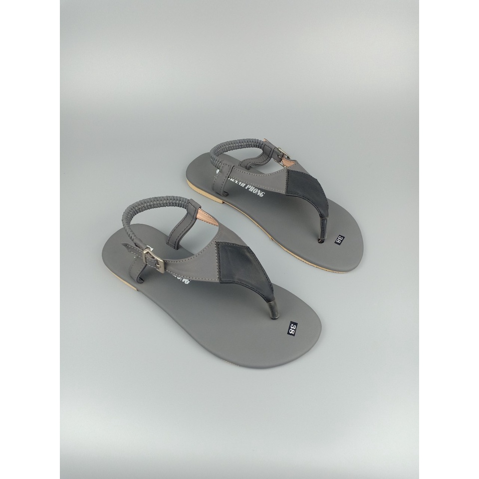 GIÀY SANDAL ĐẾ THẤP VÁ RÔ CƠ CÓ SIZE LỚN 35-42