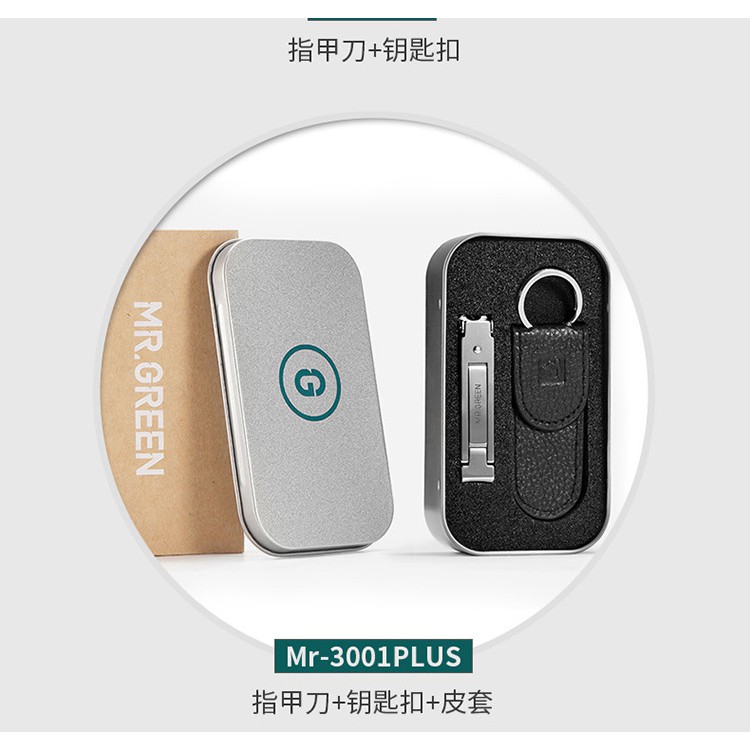 Bấm móng tay MR.GREEN thép không gỉ nhẹ nhàng gấp lại được dễ dàng mang theo tiện lợi
