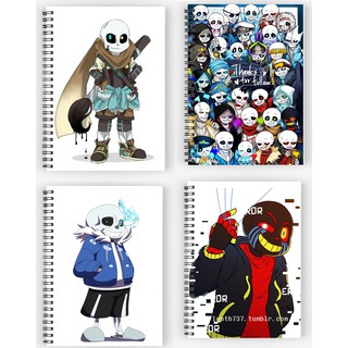 sổ tay sans undertale ink sans error sans sổ gáy xoắn M1369