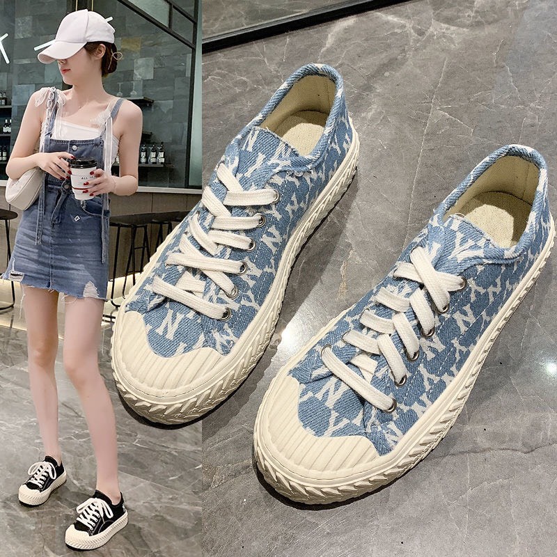 Giày lười Sục nữ MLB ny các màu Hot Trend thể thao sneaker, hàng Full box Full bill