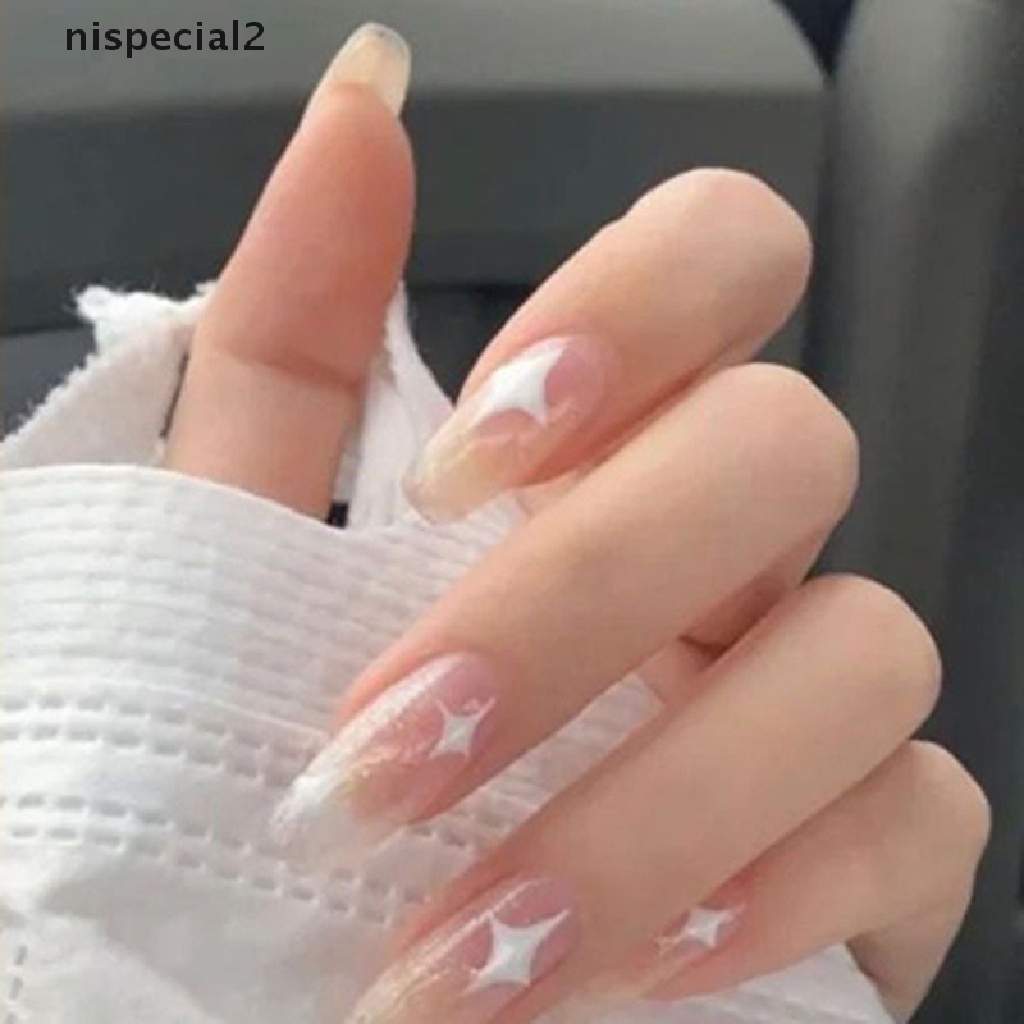 (Hàng Mới Về) Hình Dán Móng Tay 3D Nhiều Màu Sắc Lựa Chọn Màu Trắng / Đỏ / Đen