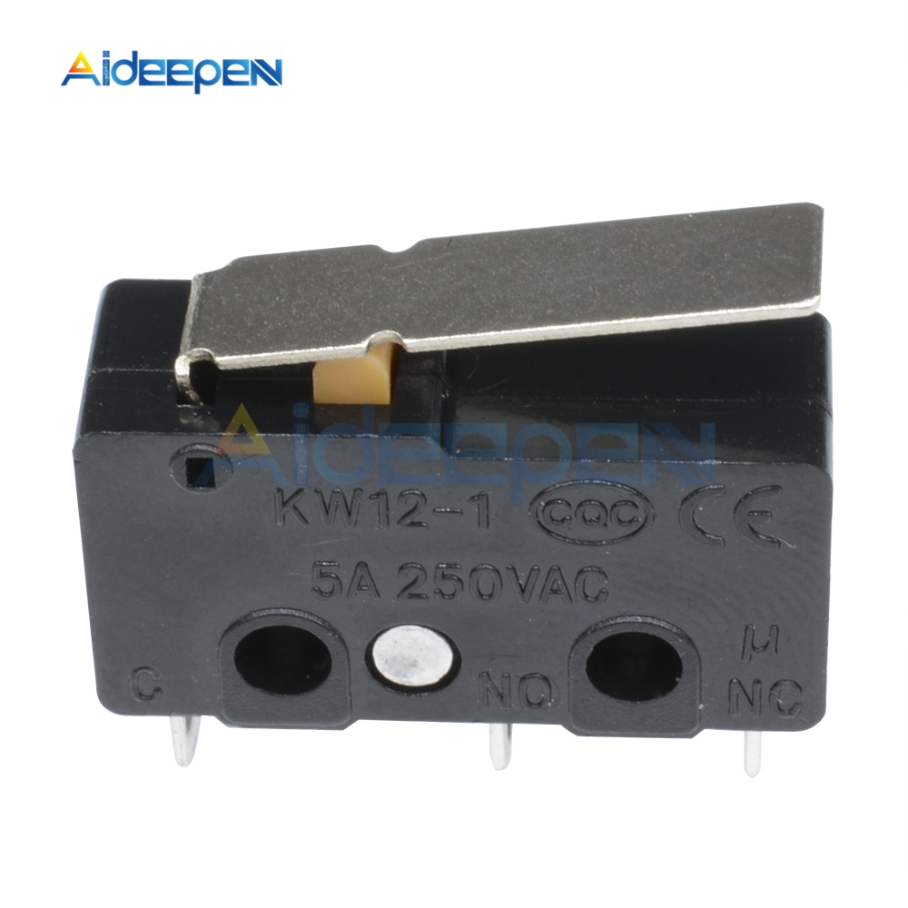 Set 10 Công Tắc Kw11-3Z Microswitch 5a 250v 3 Chấu Tiện Dụng