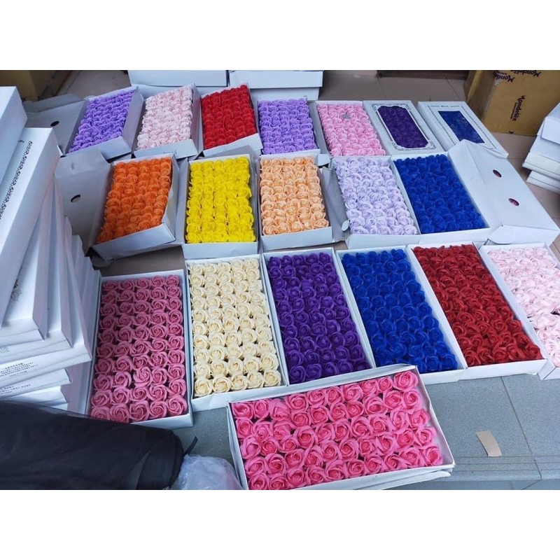 đầu hoa sáp hộp 50 bông