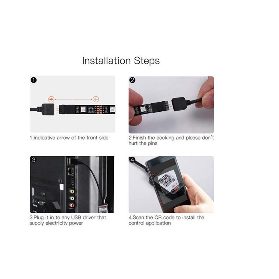 Bộ điều khiển Led RGB dùng App điện thoại, đầu USB