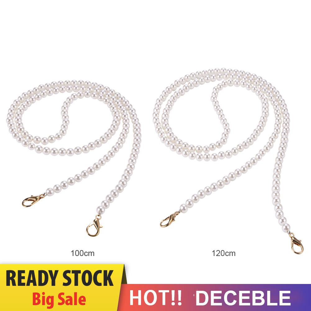 Dây Đeo Túi Xách / Đeo Vai / Đeo Chéo Đính Hạt Ngọc Trai Thay Thế Cho Nữ