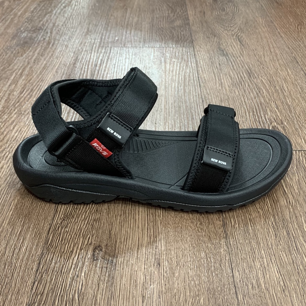 [Mua Kèm Áo Thun 0Đ] Giày Sandal Đế Đúc Quai Dù Nam Hiệu Rova - RV680B Đen