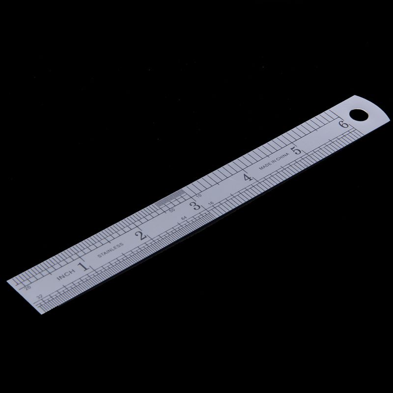 Thước đo kim loại không gỉ 15cm 6 inch