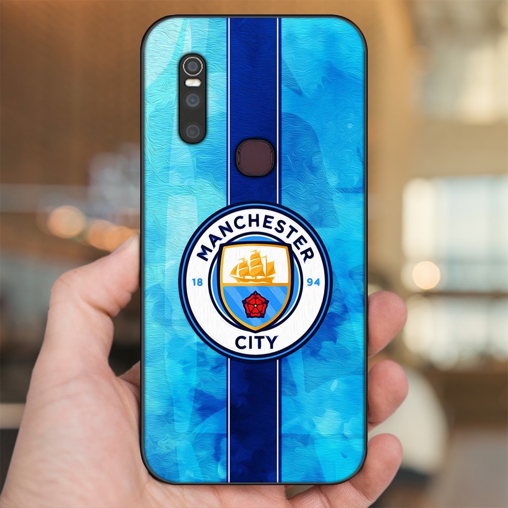 Ốp lưng Vivo V15 viền đen in hình Manchester City MC