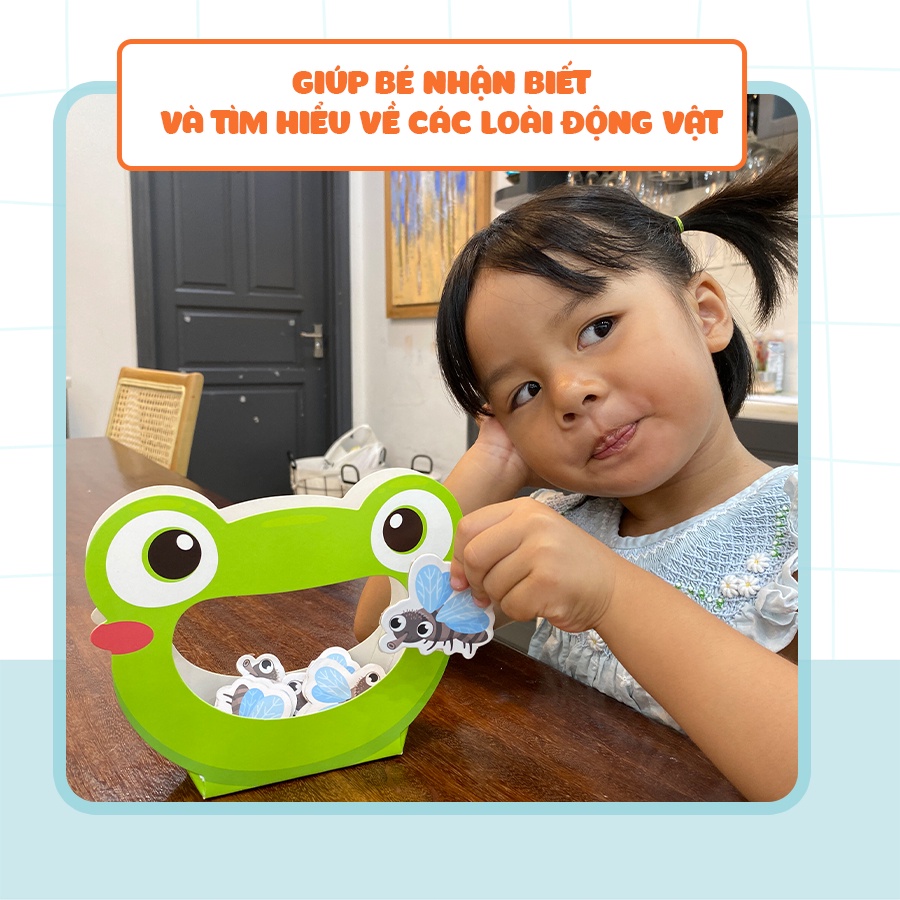 Đồ chơi giáo dục GIỜ ĂN ĐẾN RỒI cho bé 0-3 tuổi Hộp Háo Hức - Giúp bé học về các loài rau củ, màu sắc thật vui