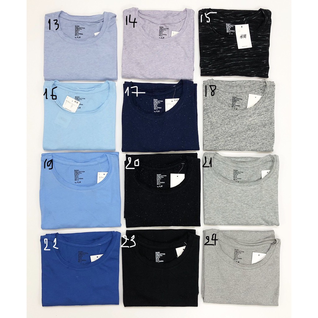 Áo thun HM cổ tròn | Hàng VNXK | Basic HM O-neck T-Shirt