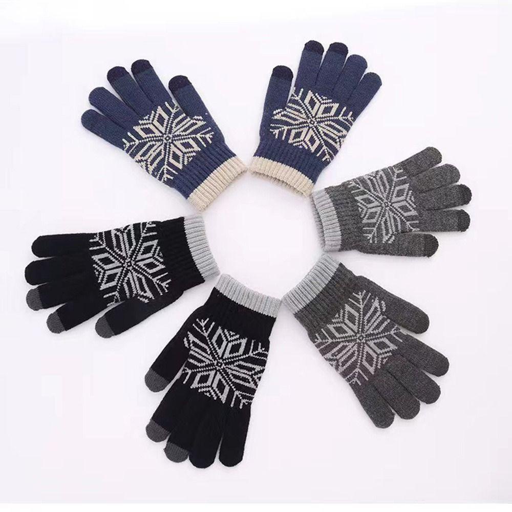JARRED Găng Tay Dệt Kim Co Giãn Giữ Ấm Mùa Đông Có Thể Chạm Màn Hình Cảm Ứng Dành Cho Nữ