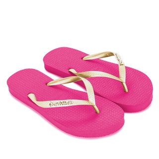 Dép kẹp nữ Tropicana Thái Lan, full box. Chất liệu cao su, màu hồng/quai ngẫu nhiên