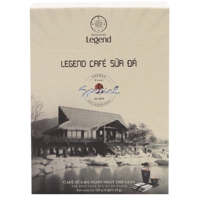 Cà Phê Hoà Tan Trung Nguyên Legend Sữa Đá Hộp 5 Gói x 25gram