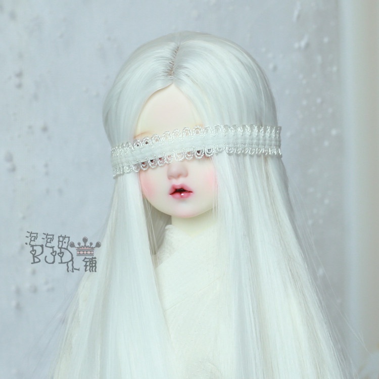 Tóc Giả Thẳng Dài Màu Đen DW003 BJD.SD Cho Búp Bê Tỉ Lệ 1 / 3 1 / 4 1 / 6