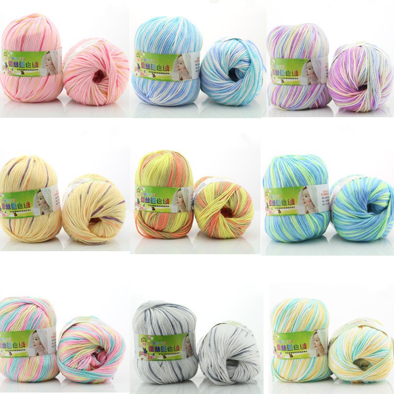 Cuộn Len Đan Sợi Móc Siêu Mềm 50G