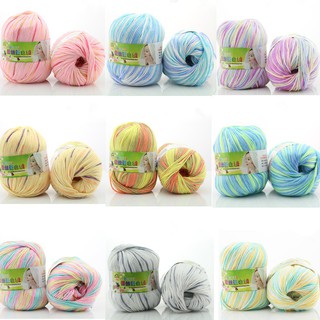 Cuộn len đan sợi móc siêu mềm 50g