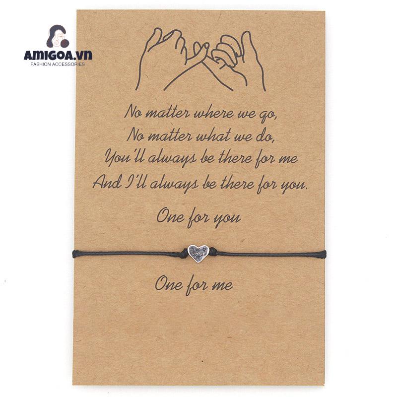 ✨✨Bộ Hai Vòng Tay Hai Mảnh Hình Nhân Vật Tình Yêu Màu Trắng Đen Đơn Giản Cho Nữ