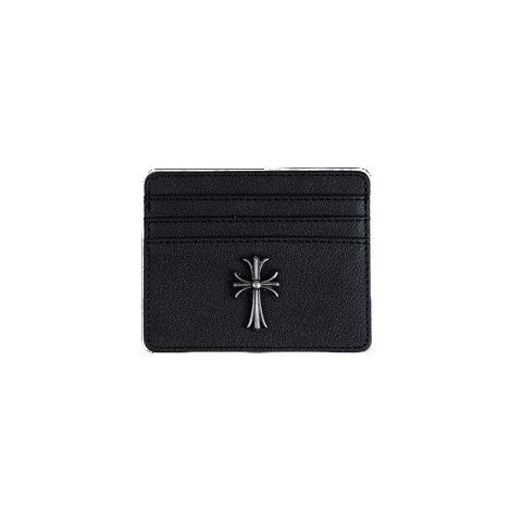 Ví đựng thẻ atm card holder Chrome logo kim loại da