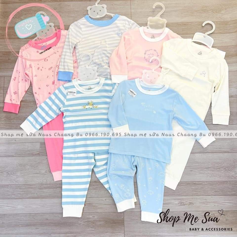 Bộ Nous dài tay cài vai chất Petit/Doux/Air mềm mại cho Bé Từ 12-24m