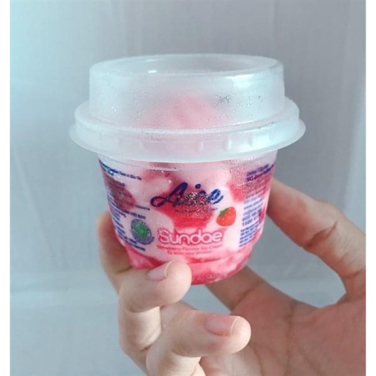 Kem Aice dâu ly 100ml - Sundae Aice