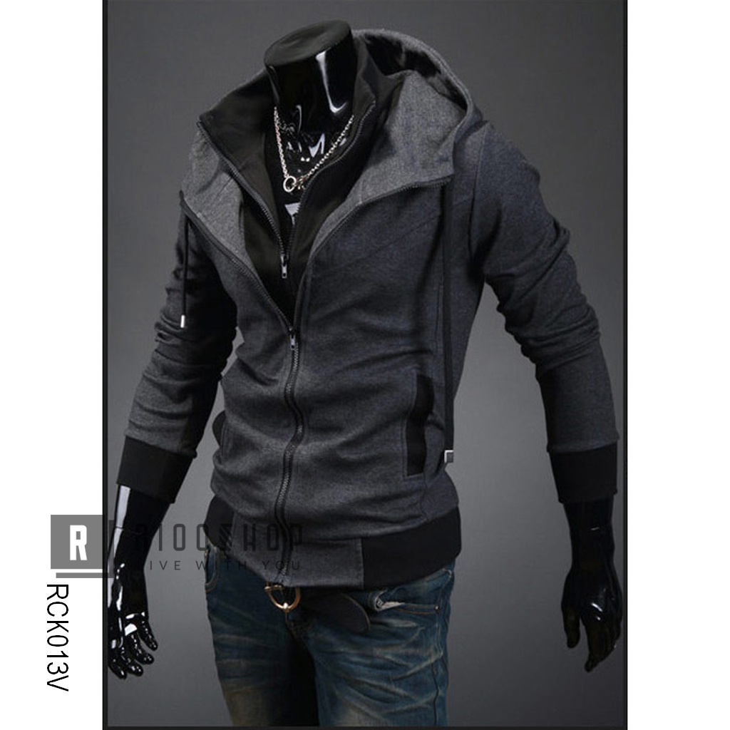 Áo khoác nỉ đẹp có nón 2 lớp cao cấp mới phong cách Hàn Quốc RCK013