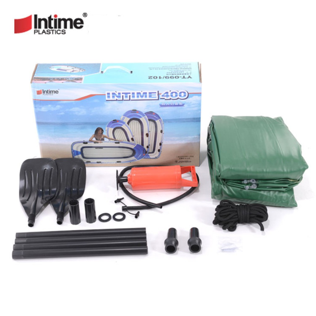 Thuyền hơi, xuồng hơi giành cho 2 người lớn chính hãng Intime YT-097, thuyền hơi câu cá