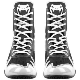 giày boxing Venum Elite Boxing Shoes Black/White VENUM-03681-108