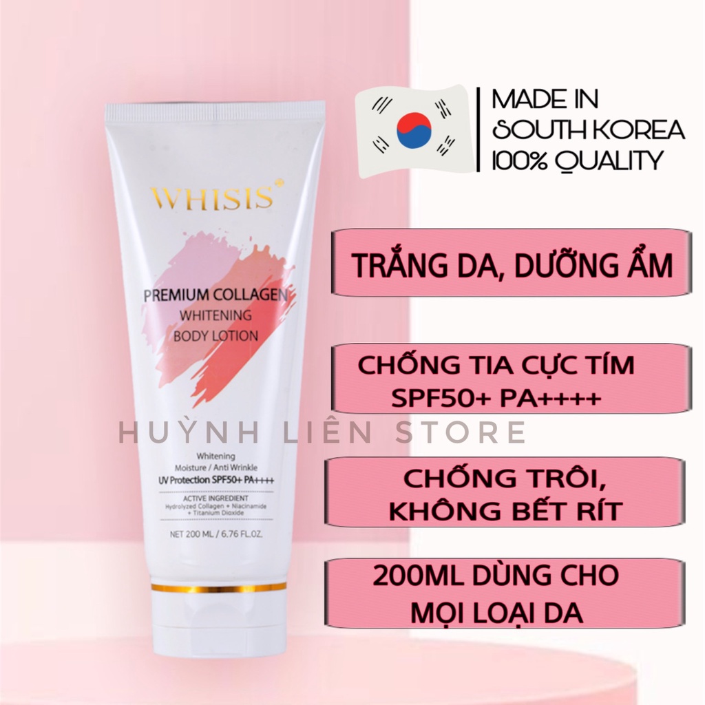 [Auth] Kem Dưỡngtrắng Da Whisis Chống Nắng Nâng Tông Tức Thì 200Ml - Topiscosmetic