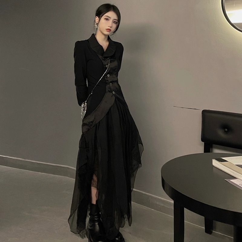 Set Đầm Hai Món Phong Cách Hepburn Hepburn Cao Cấp Sang Trọng Mùa Thu Niche