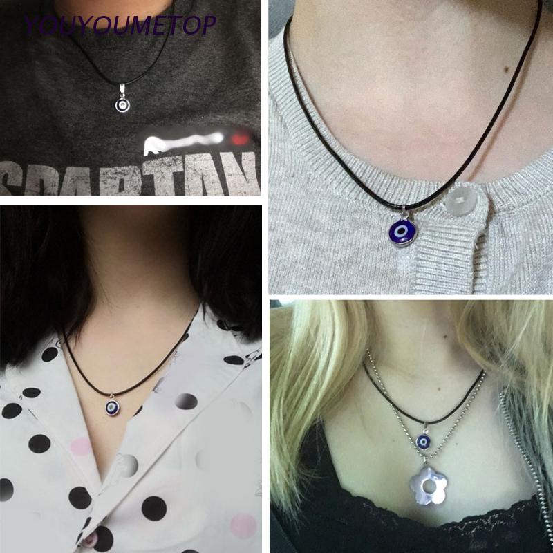Dây chuyền thiết kế mắt quỷ đơn giản mới cho nữ
