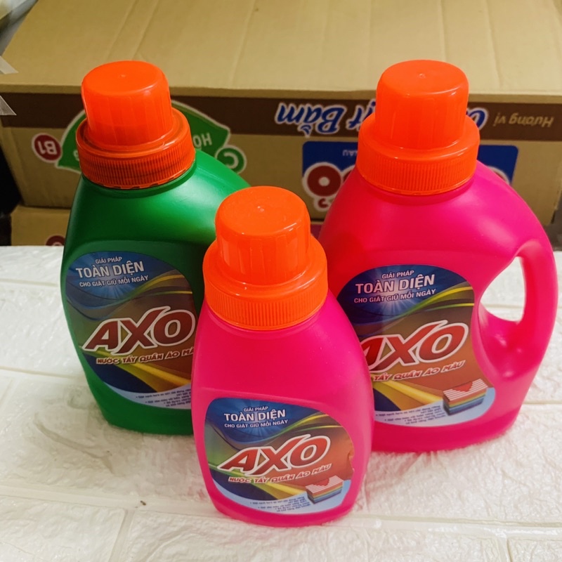 Nước Tẩy Quần Áo Màu AXO 400ml/800ml, tẩy sạch mà không làm phai màu quần áo